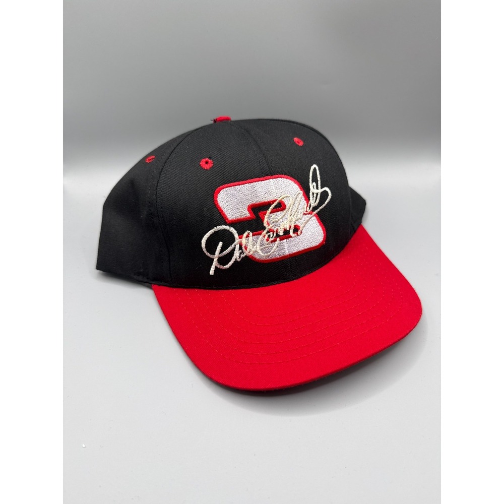 Vintage Dale Earnhardt Sr #3 Snapback Hat Black Red NASCAR Racing Cap - Picture 3 of 8